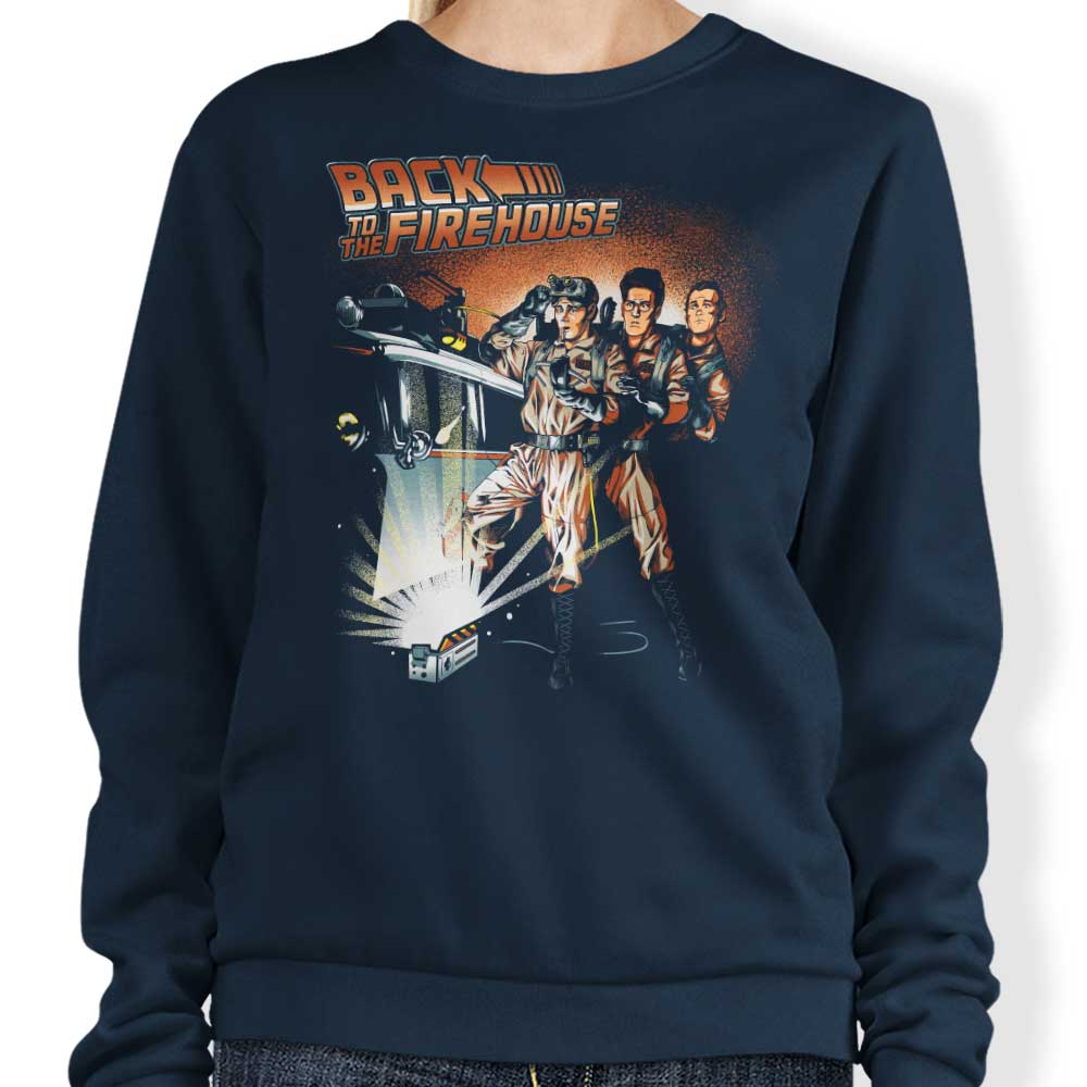 Ninjaink's Comfortable Back to the Firehouse Crewneck Sweatshirt