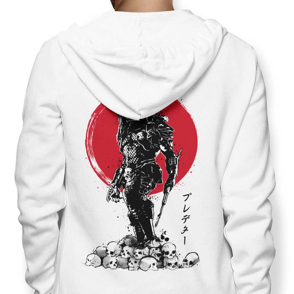Yautja Hunter Themed Zip-Up and Pullover Hoodies for All Sizes