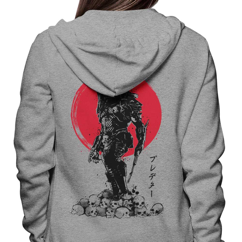 Yautja Hunter Themed Zip-Up and Pullover Hoodies for All Sizes