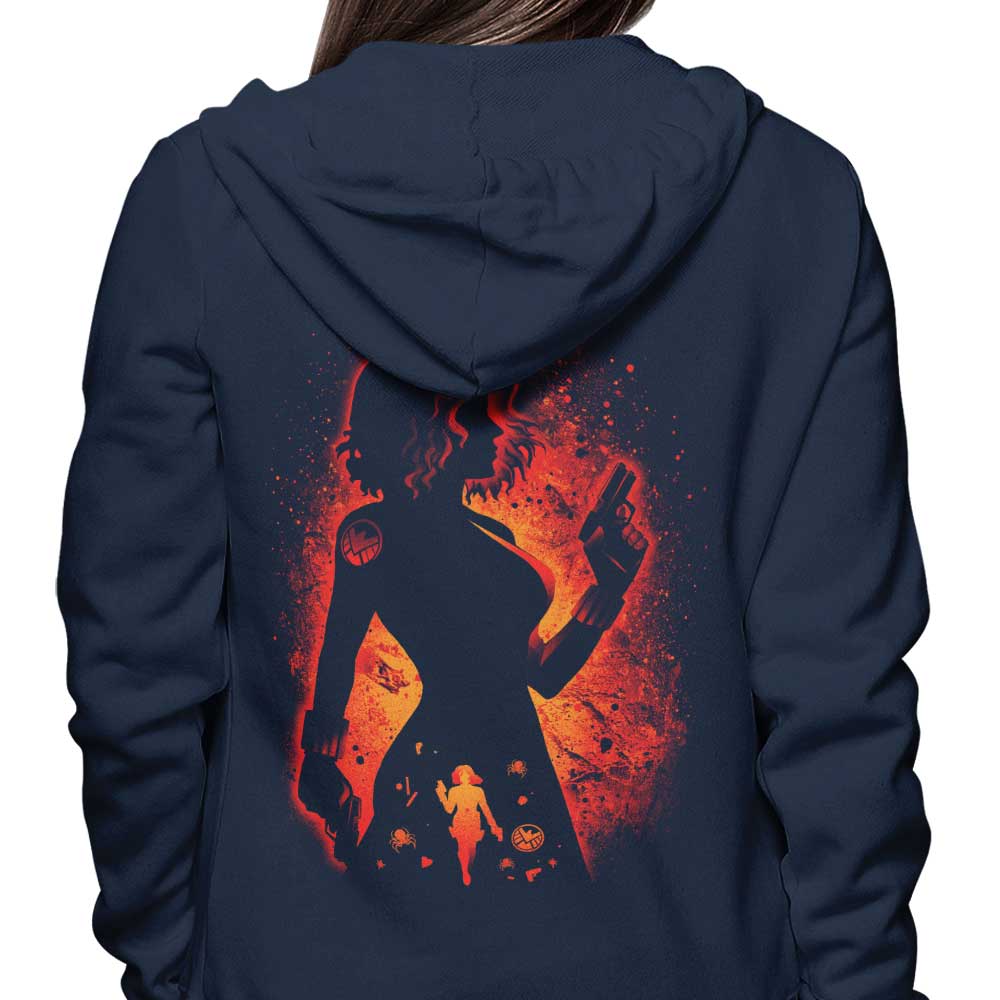 Alemaglia's Alluring Black Widow Zip-Up and Pullover Hoodies